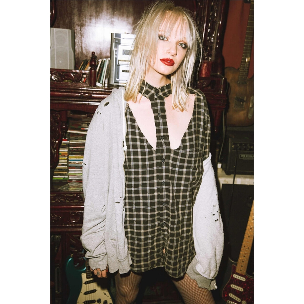 LF vintage cutout flannel